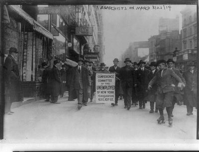 Manifestation anarchiste à New York en 1914