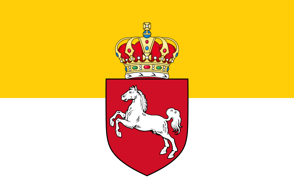 Fichier:Flag of Hanover 1837-1866.svg