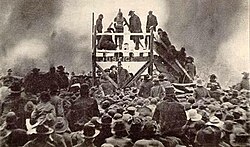 Lynchage d'un jeune Noir en 1893.