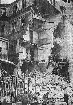 Le 11 septembre 1937, la Cagoule pose des bombes au siège du patronat français, en espérant faire accuser les communistes