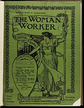 The Woman Worker, magasine publié par la NFWW