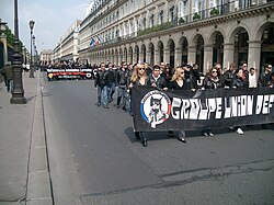 Manifestation du Comité du 9 mai, organisée par le GUD, en 2010.