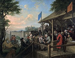 Un vote public (et aristocratique) en 1755 en Angleterre