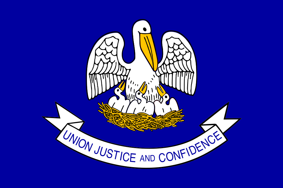 Fichier:Flag of Louisiana (1912-2006).svg