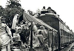 Train de réfugiés musulmans en direction du Pendjab pakistanais