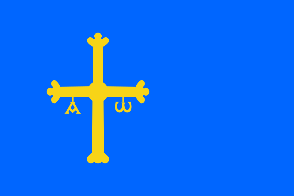 Fichier:Flag of Asturias.svg