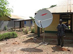 Un acès internet par VSAT au Ghana (2006)