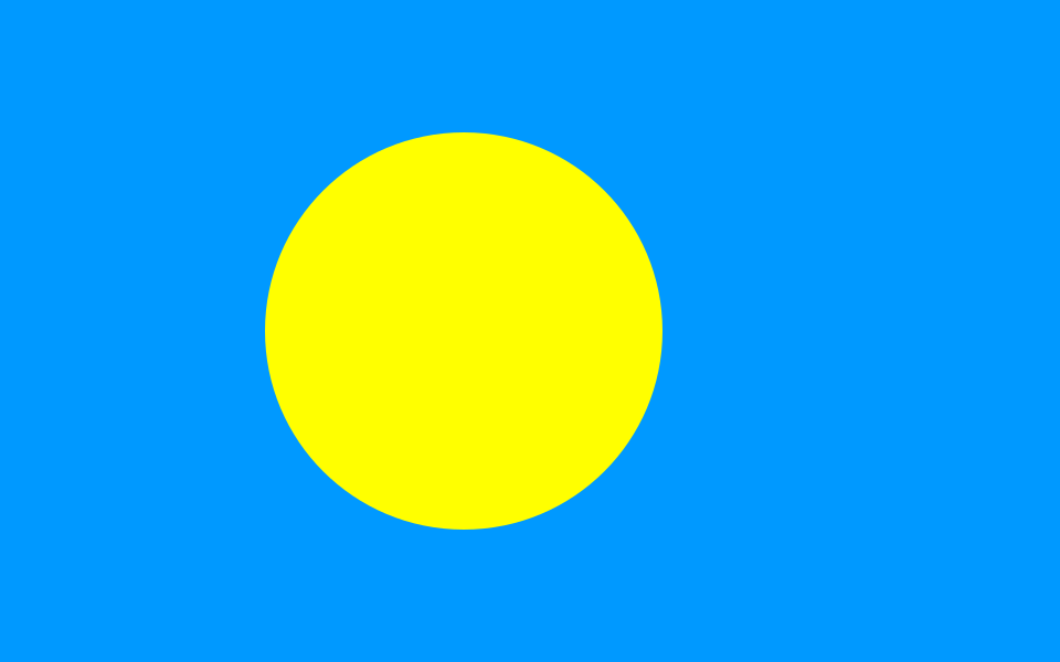 Fichier:Flag of Palau.svg