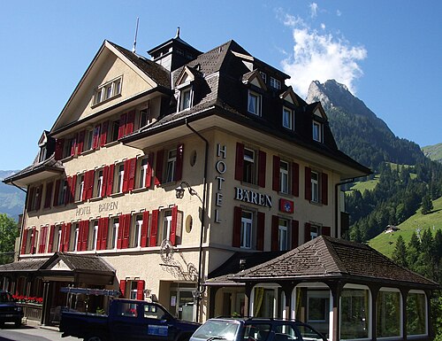 L'hôtel de Bären Kiental, où s'est déroulé la réunion.