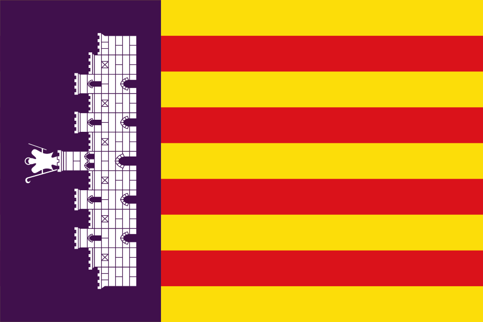 Fichier:Flag of Mallorca.svg