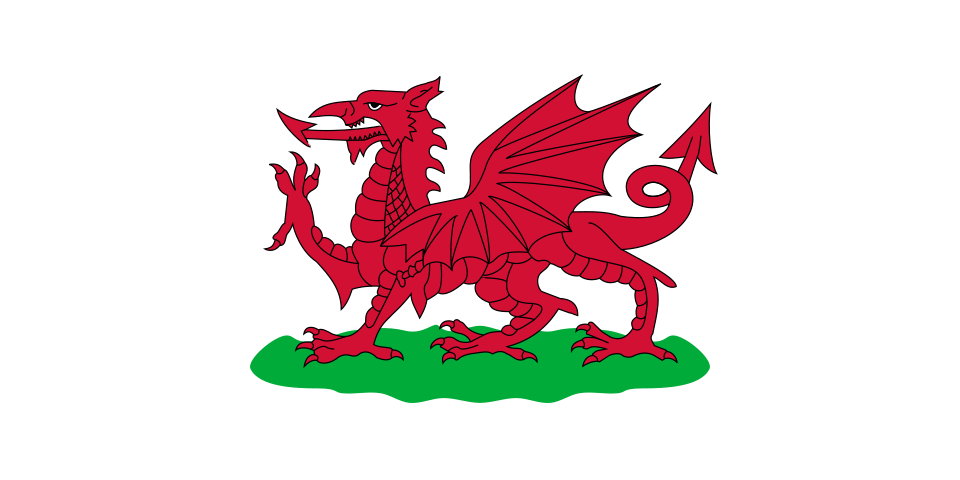 Fichier:Flag of Wales, 1807-1953.svg