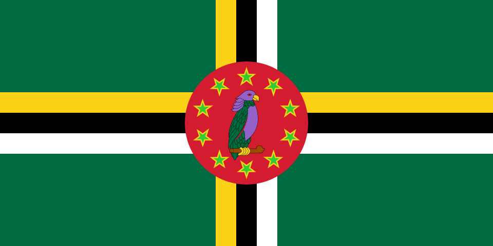 Fichier:Flag of Dominica (1981-1988).svg