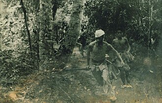Combattants indonésiens pendant la Révolution.