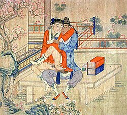 L'attitude envers l'homosexualité a fortement varié au fil des dynasties chinoises (ici 18e s.)
