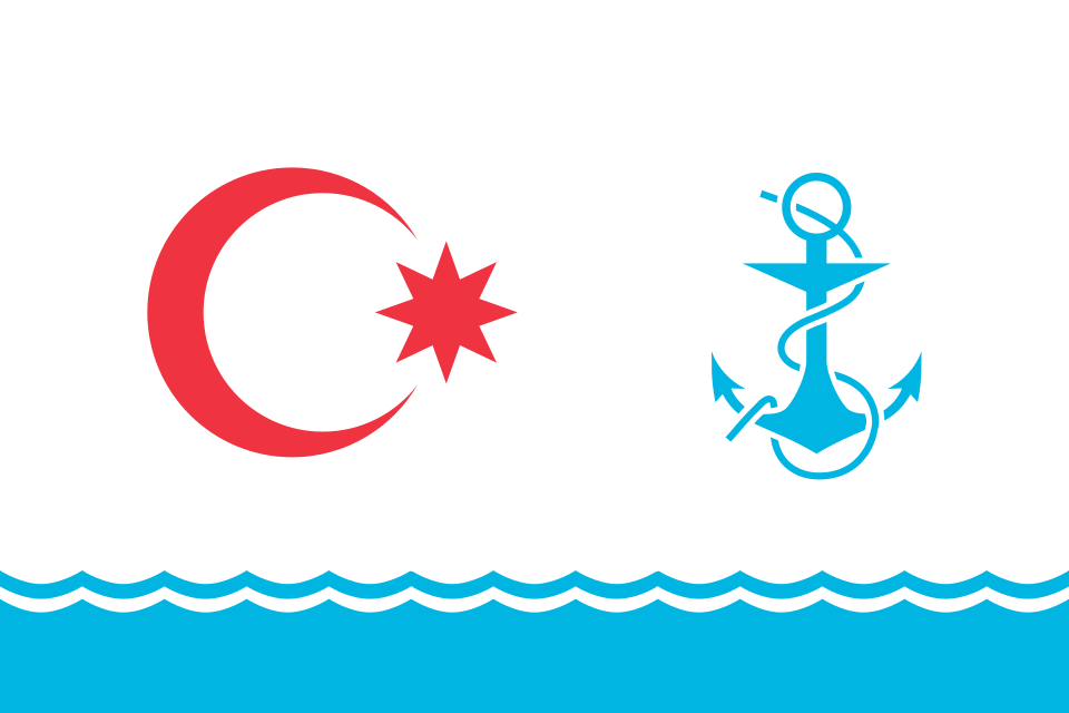 Fichier:Naval Flag of Azerbaijan.svg