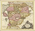 Carte allégorique du Pays de Cocagne, 1700.