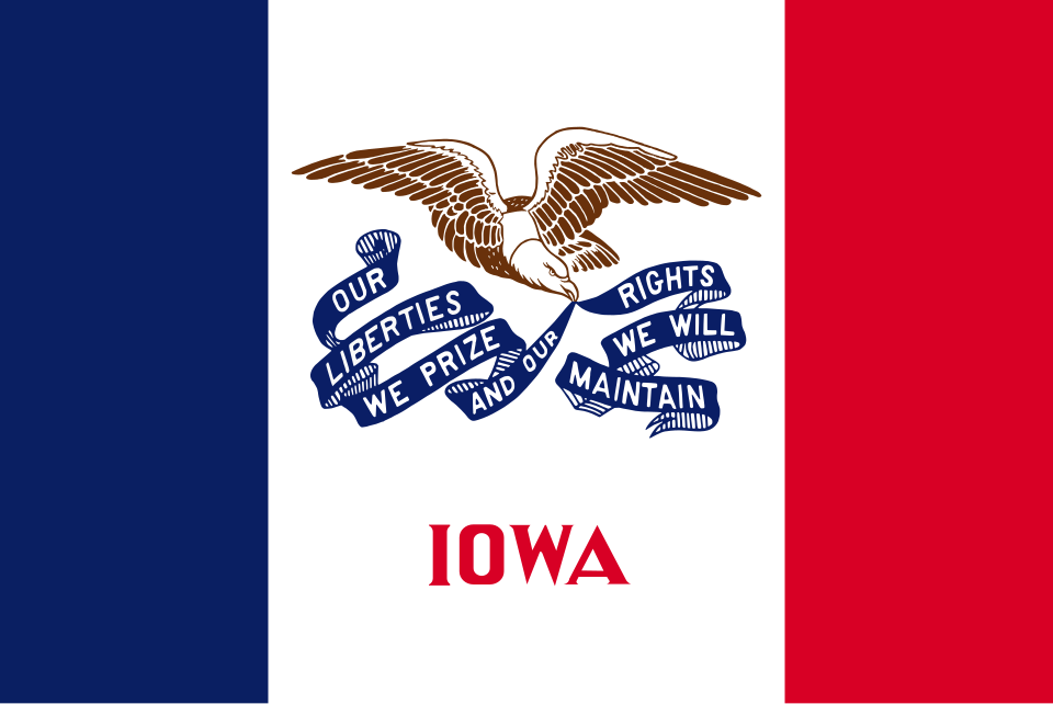 Fichier:Flag of Iowa.svg