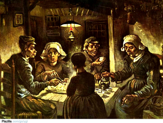 Les Mangeurs de pommes de terre, Vincent van Gogh, huile sur toile (1885)