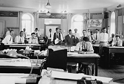 Employés d'un cabinet d'architectes (USA, années 1940)