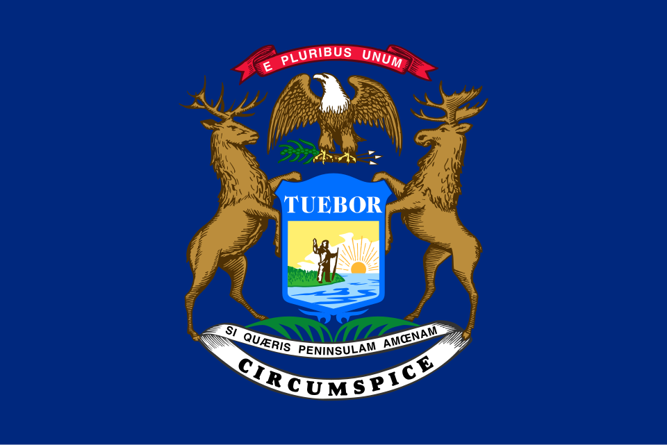 Fichier:Flag of Michigan.svg