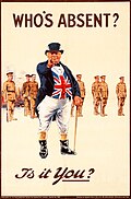 1915 : Autre affiche avec John Bull